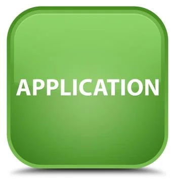 Application special soft green square button Stock Illustration
