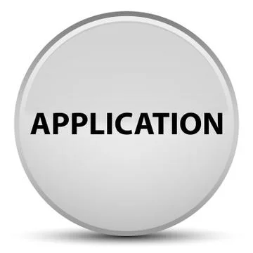 Application special white round button Stockillustratie