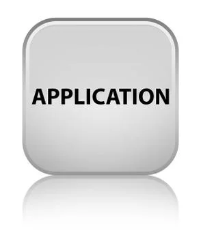 Application special white square button Stock Illustration