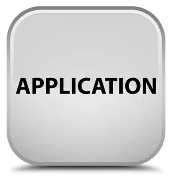 Application special white square button 库存插图