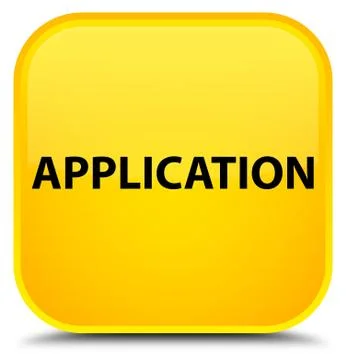 Application special yellow square button 스톡 일러스트