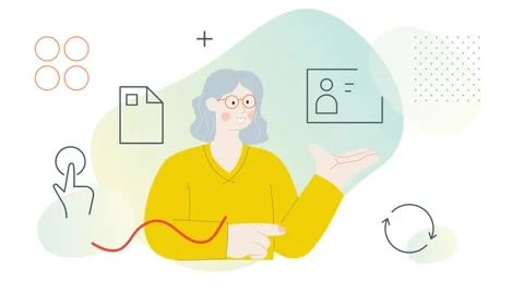 Application Submit - Document Verification and Validation Process - Animated Stock Footage 310535928