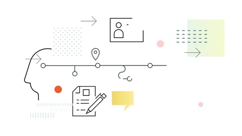 Application Submit - Document Verification Process - Animated Illustration 스톡 동영상 282530618
