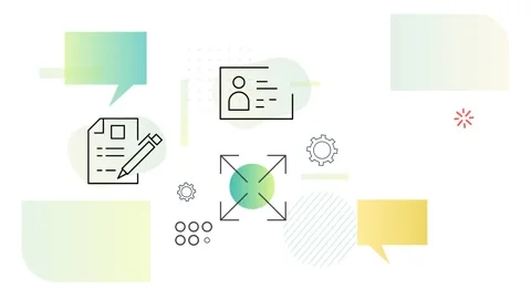 Application Submit - Document Verification Process - Animated Illustration 스톡 동영상 282530623