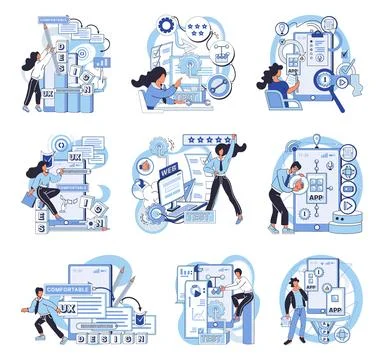 Application testing metaphor. Vector. App test, mock drill that prepares app for 스톡 일러스트