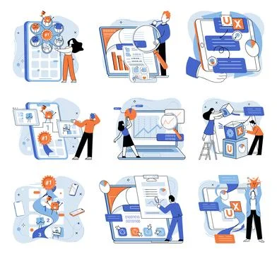 Application testing metaphor. Vector. App test, necessary drill to ensure smooth Stock-Illustration