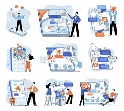 Application testing metaphor. Vector. Application testing, safety measure 스톡 일러스트