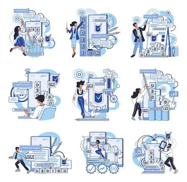 Application testing metaphor. Vector. Application testing, audit that every 库存插图