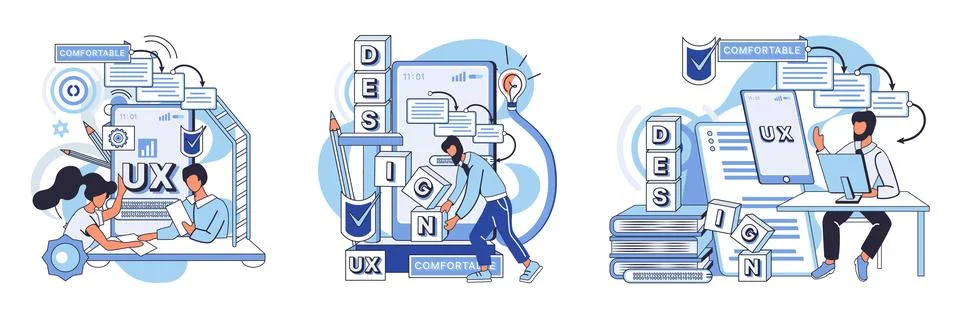 Application testing metaphor. Vector. Application testing, crucible where coding イラスト素材