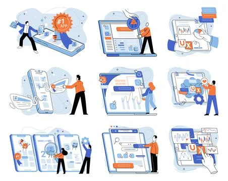 Application testing metaphor. Vector. Software testing, unsung hero ensuring 스톡 일러스트