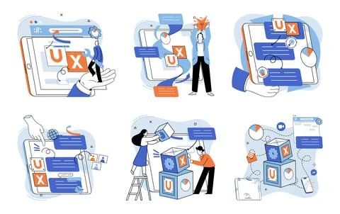 Application testing metaphor. Vector. Software testing, tool that polishes raw Stock Illustration