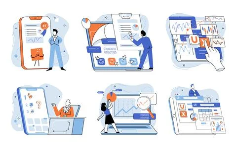 Application testing metaphor. Vector. Software testing, guardiangel of code that Stock Illustration