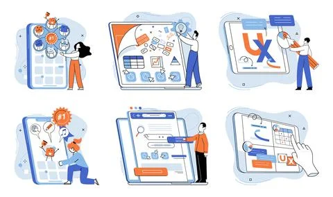 Application testing metaphor. Vector. Software testing, debug tool that keeps Ilustração Stock