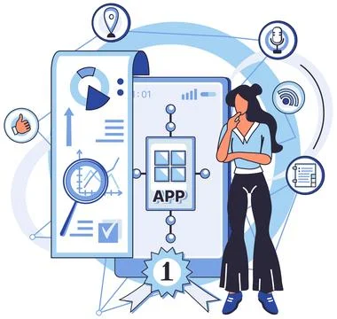 Application testing metaphor. Vector. Software testing, defensive line Stock Illustration