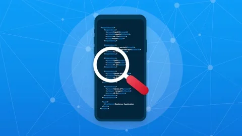 Application testing. Software development workflow process coding testing Stock Footage 159983536