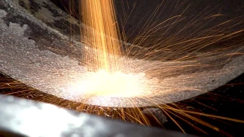Application of thermal barrier coatings method gas plasma spraying. Video stock 113411972