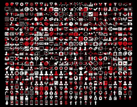 Application Toolbar Icons Illustrazione stock