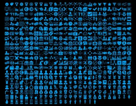 Application Toolbar Icons Illustrazione stock