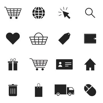 Application tools web page icons Stock Illustration