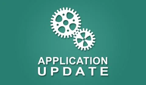 Application update concept Stock Illustration