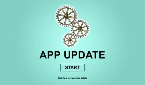 Application update concept Stock-Illustration