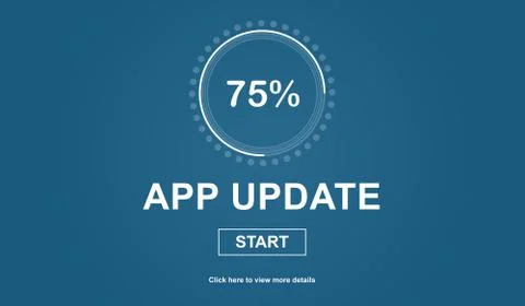 Application update concept Stock Illustration