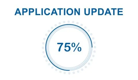 Application update concept Stock Illustration