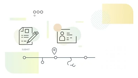 Application Update - Document Verification Process - Animated Illustration Stock Footage 280850292