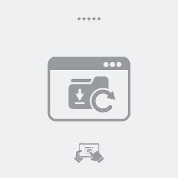 Application updates box icon 스톡 일러스트