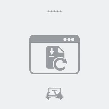 Application updates box icon Stock Illustration