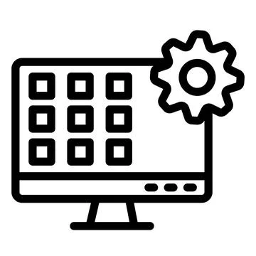 Application Vector Icon Design Illustration Stock Illustration