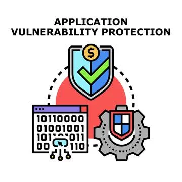Application vulnerability protection securing software development process 库存插图