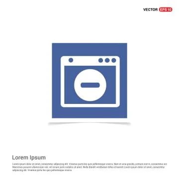 Application window interface icon - Blue photo Frame Stock Illustration