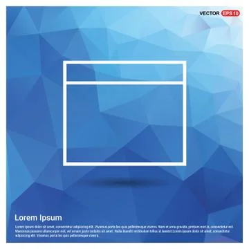 Application window interface icon 스톡 일러스트