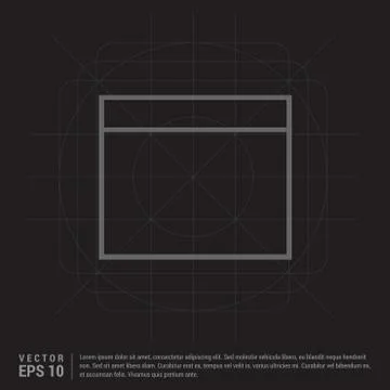 Application window interface icon 스톡 일러스트