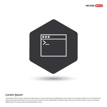 Application window interface icon Illustrazione stock