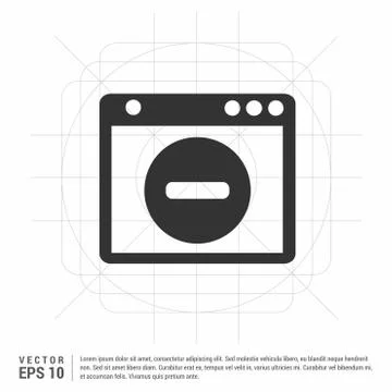 Application window interface icon Stock Illustration