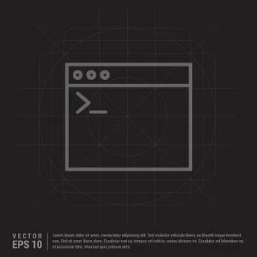 Application window interface icon 스톡 일러스트