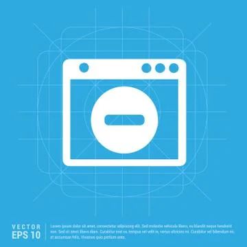 Application window interface icon Ilustração Stock