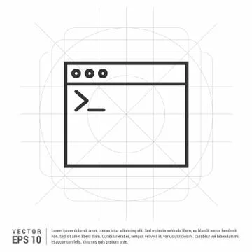 Application window interface icon Stock Illustration