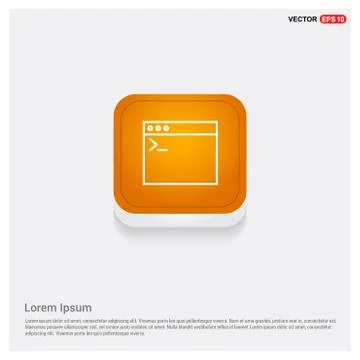 Application window interface icon Illustrazione stock
