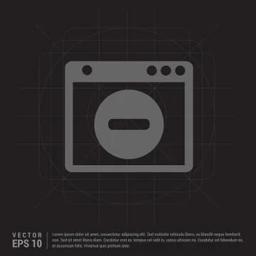 Application window interface icon Illustrazione stock