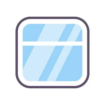 Application window interface icon showing open program Stock Illustration