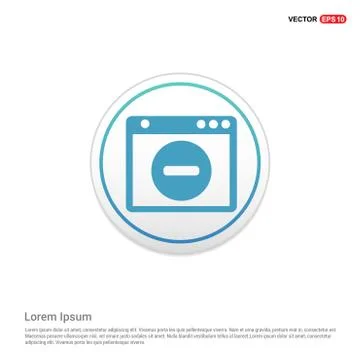 Application window interface icon - white circle button 스톡 일러스트