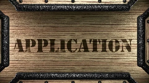 Application on wooden stamp Vídeo Stock 8621163