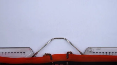 Application - word printed on an old typewriter in red letters, close up. Stock Footage 126509843