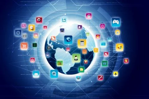 Application World Stock Illustration