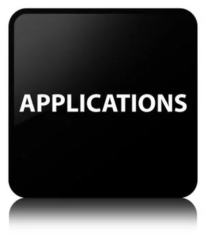 Applications black square button Stock Illustration