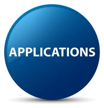 Applications blue round button 库存插图