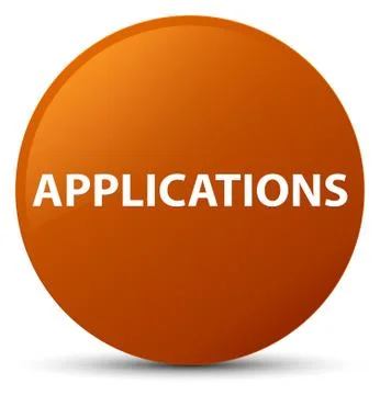Applications brown round button 库存插图